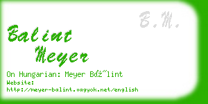 balint meyer business card